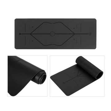 Natural Rubber Yoga Mat | Black PU  | Eco-Friendly, Non-Slip | Customize order